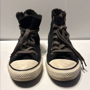 CONVERSE ALL STAR High-Top Sneakers with Plush Furry Insoles Women’s US Size 8